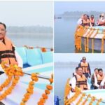 नारायणपुर में CM साय ने शांत सरोवर में नौका विहार और विद्यार्थियों व खेल प्रतिभाओं से किया संवाद