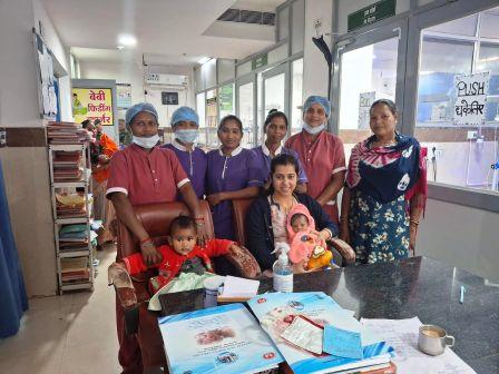 27 दिनों तक चिकित्सकों की देखभाल से नन्हीं जान को मिला नया जीवन