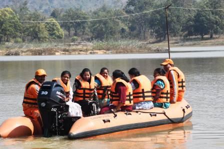 बड़े कारली तालाब में आपदा प्रबंधन की मॉक ड्रिल, बचाव दल पूरी तरह तैयार