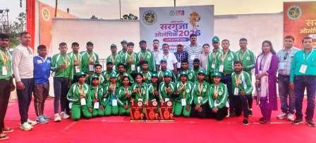 सरगुजा ओलंपिक में एमसीबी का ऐतिहासिक प्रदर्शन, 8 स्वर्ण सहित 26 पदकों से गूंजा संभाग