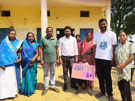 यूनिसेफ व अग्रिकोंन फाउंडेशन के तत्वावधान में बच्चों से लेकर जनप्रतिनिधियों तक ने ली बाल विवाह मुक्त ग्राम की शपथ