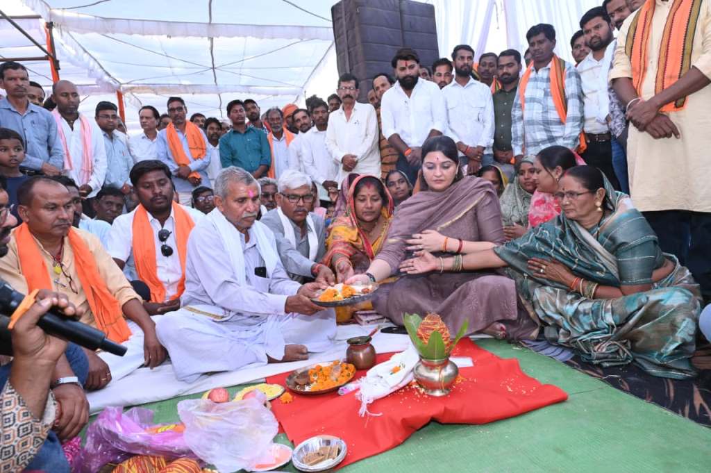 भावना बोहरा ने किया सुतियापाट जलाशय परियोजना का भूमिपूजन