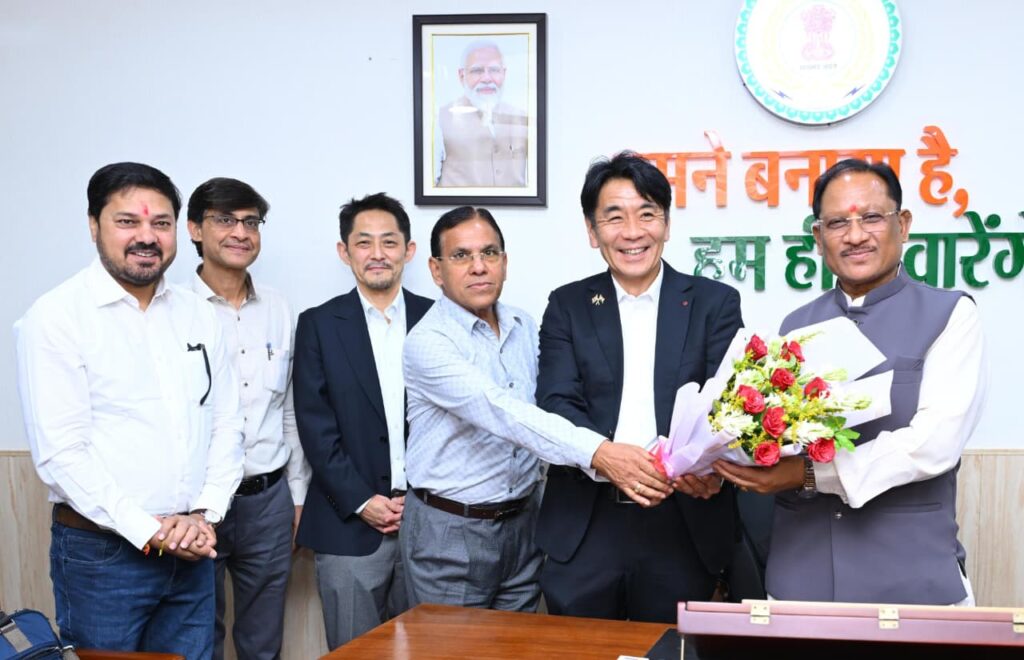 मुख्यमंत्री विष्णु देव साय से जापान के प्रतिनिधिमंडल की सौजन्य मुलाकात: निवेश, तकनीकी सहयोग और औद्योगिक विस्तार को लेकर हुई विस्तृत चर्चा