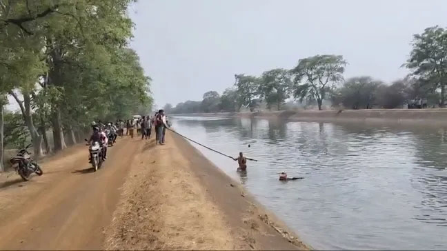 तांदूला नहर: नहाने गए पिता-पुत्री समेत तीन बहे, 400 मीटर दूर मिला बाप का शव; बेटी है लापता