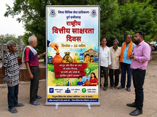 राष्ट्रीय वित्तीय साक्षरता दिवस पर जनजागरण अभियान