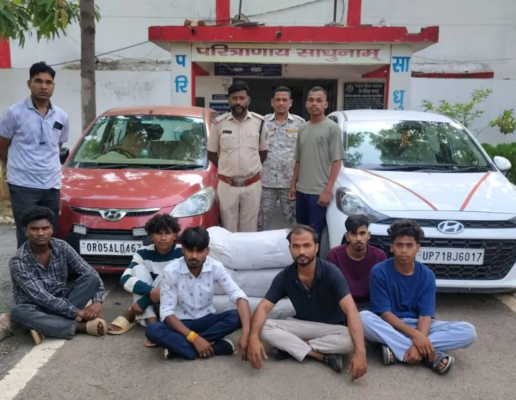 ओडिशा से उत्तर प्रदेश जा रही गांजा खेप पकड़ी गई, पुलिस ने 6 तस्करों को दबोचा