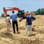 केवई नदी में अवैध रेत खनन पर प्रशासन की बड़ी कार्रवाई, 9 हाईवा और चैन माउंटेन मशीन जब्त