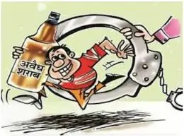52 पाव अवैध शराब जब्त, आरोपी जेल भेजा गया