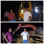 प्रतिबंध के बीच मिनगाछल नदी से अवैध रेत उत्खनन कर रहे 6 वाहनों जब्त