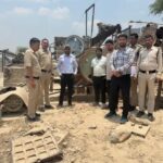सूरजपुर में अवैध खनन पर कार्रवाई, हजारों टन गिट्टी-बोल्डर जब्त