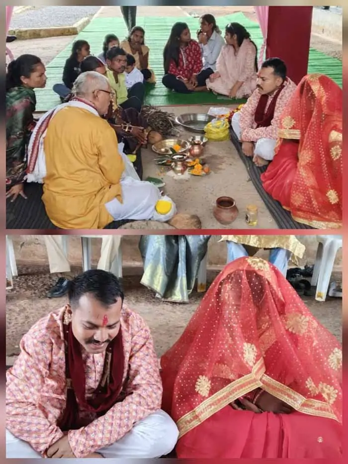 केंद्रीय जेल जगदलपुर में पहली बार सजा विवाह का मंडप, कैदी बना दूल्हा