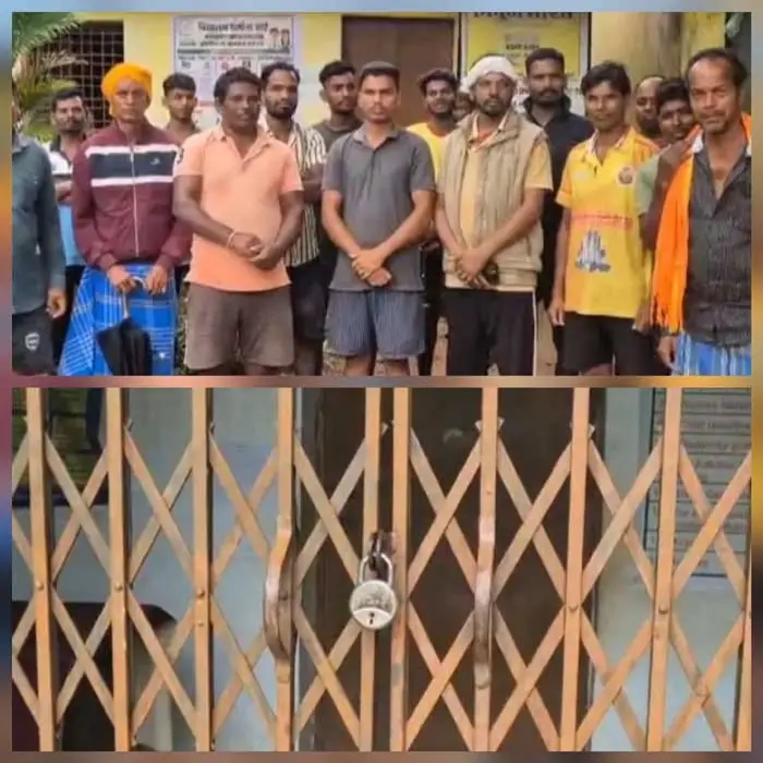शिक्षकों की कमी से नाराज पालकों ने स्कूल के मुख्य द्वार पर लगाया ताला