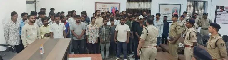पुलिस ने चलाया विशेष सघन रेड अभियान, 76 के खिलाफ प्रतिबंधात्मक कार्रवाई, 12 बदमाश भेजे गए जेल