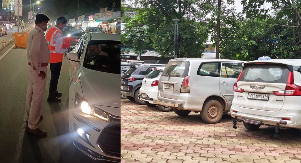 रायपुर में ड्रंक एंड ड्राइव पर बड़ी कार्रवाई, एक रात में पकड़ाए 42 नशेड़ी चालक