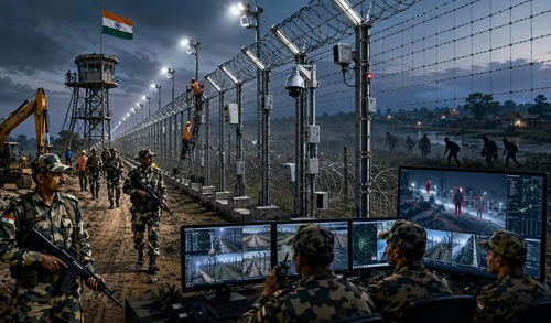 भारत-बांग्लादेश सीमा पर स्मार्ट फैंसिंग का काम और तेज, घुसपैठियों और तस्करों पर चौबीसों घंटे रहेगी नजर