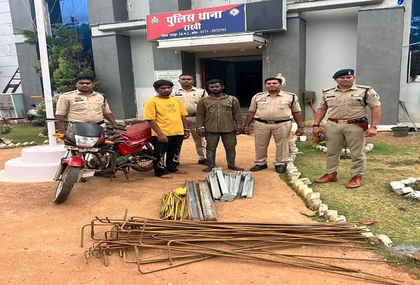नवा रायपुर में केबल-लोहे की चोरी का खुलासा, 3-4 साल से सक्रिय दो शातिर चोर गिरफ्तार