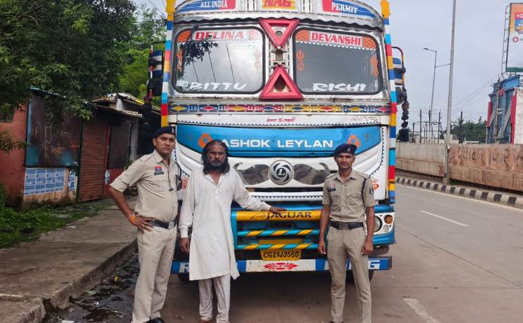 GPS ने खोली ट्रक चोर की राह, 2 घंटे में आरोपी गिरफ्तार