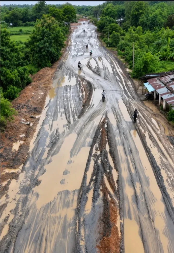 510 करोड़ की फोरलेन पहली बारिश में धंसी, मंत्री और विधायक दोनों भड़के, ठेकेदार पर ब्लैकलिस्ट की तलवार